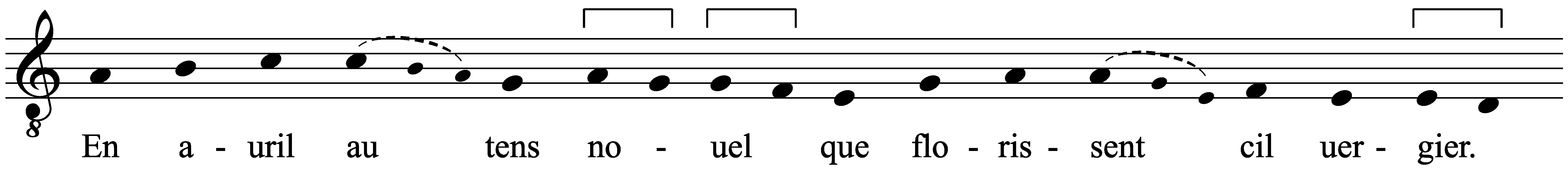 Work musical notation